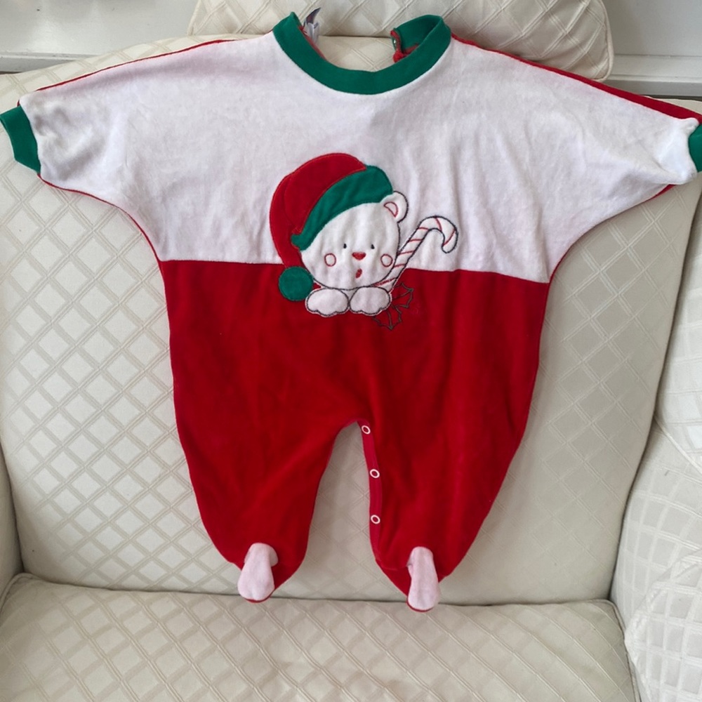 Infant Christmas onesie.